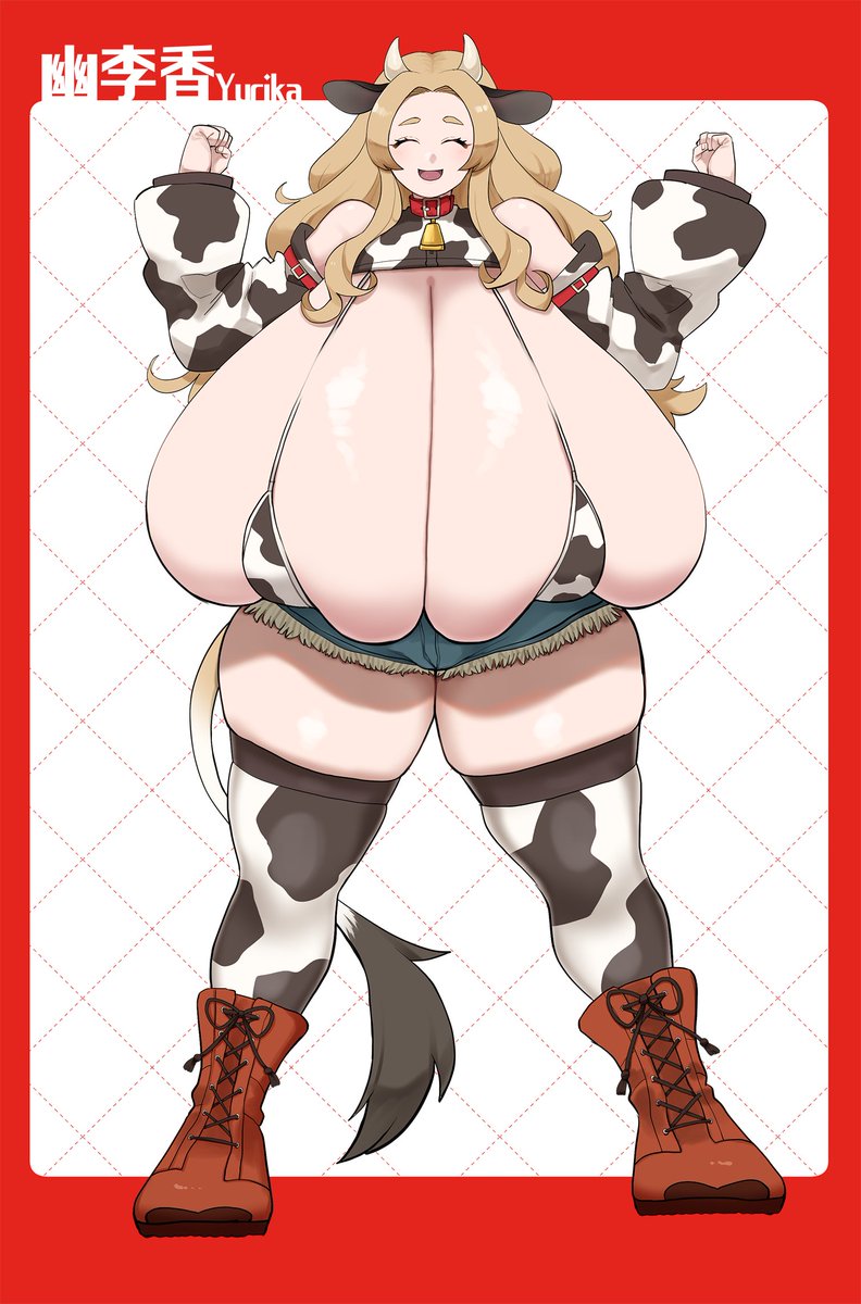 うちの子を描いていただきました!
牛柄多めの衣装でげんきいっぱい胸いっぱい!
イラスト:@ dobolonge_db さん 