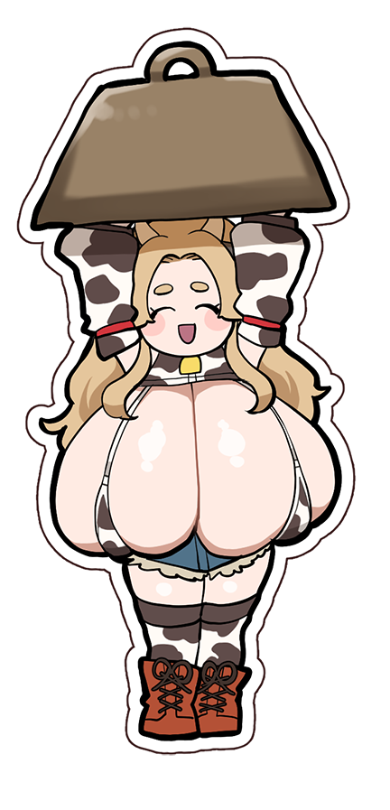 うちの子を描いていただきました!
牛柄多めの衣装でげんきいっぱい胸いっぱい!
イラスト:@ dobolonge_db さん 