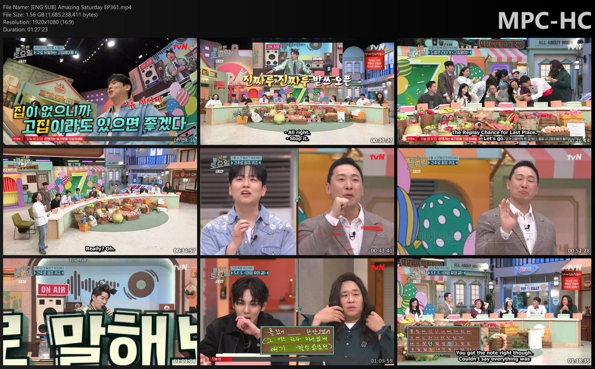 [ENGSUB] Amazing Saturday EP361
Guest/s: K.Will, Rhymer, Kim Yewon (Jewelry) 

Link: drive.google.com/file/d/1Chh00U…
Support me thru: ko-fi.com/noltosubs/10