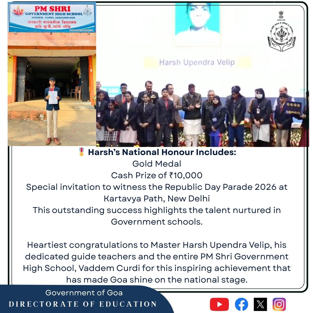 Directorate of Education, Goa tweet media