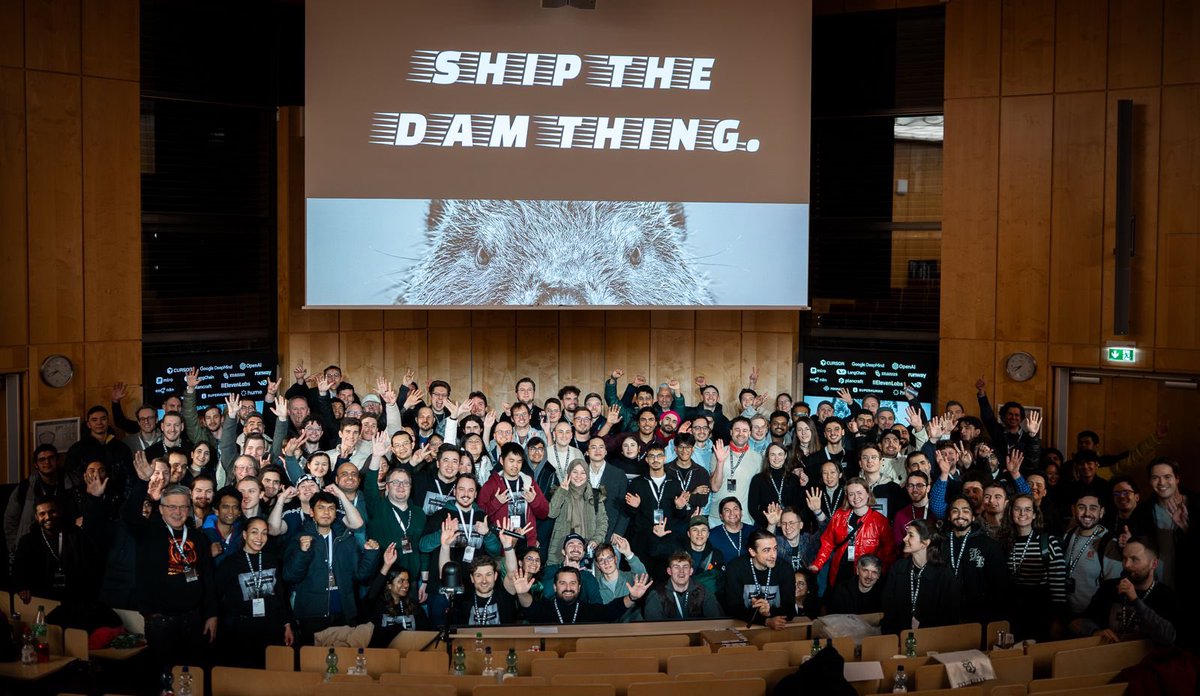 Hamburg on a Sunday. The Age of vibe coding (and the golden age of hackathons) is upon us.