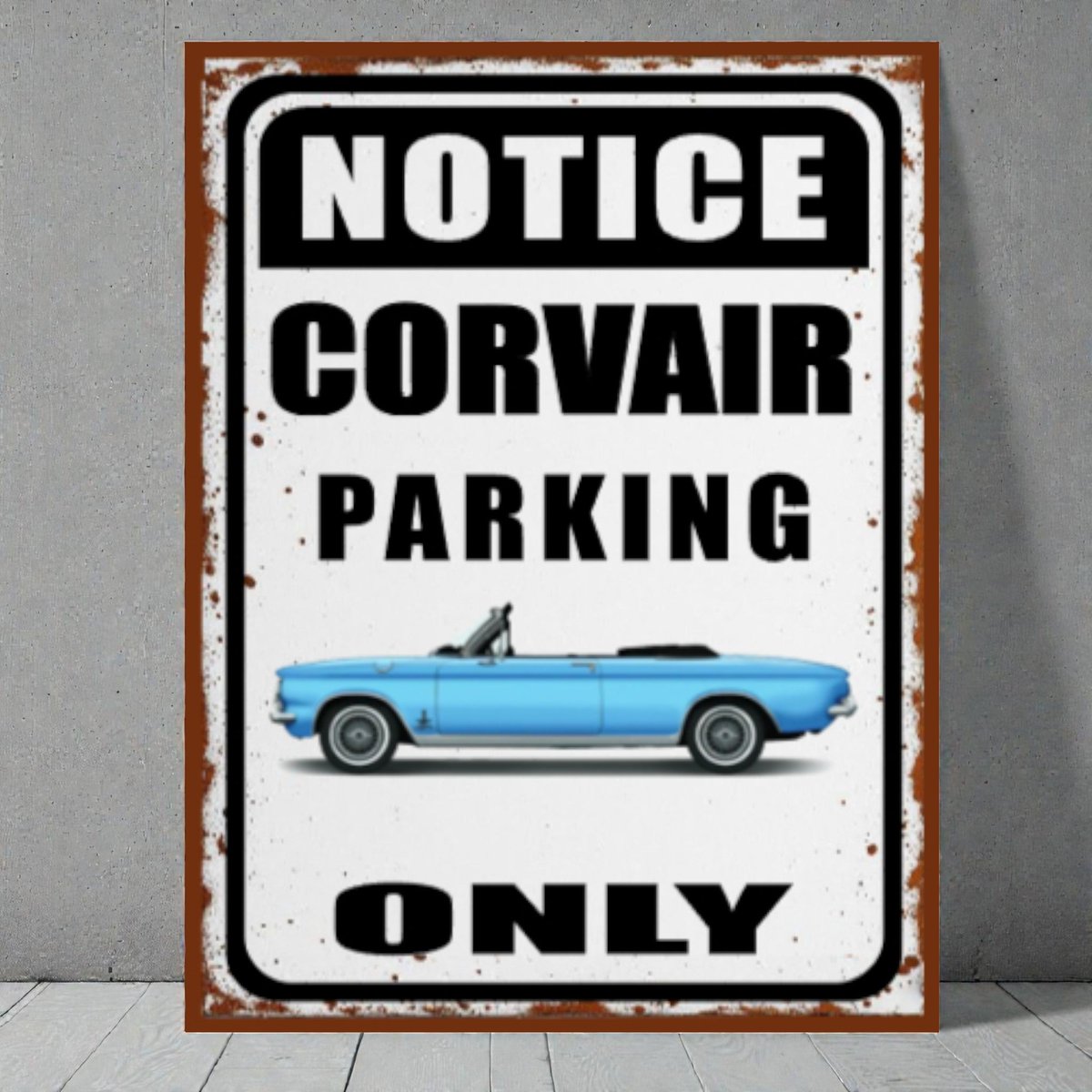 arlissbryant's tweet image. Notice Corvair Parking Only Metal Sign – Retro Garage Decor tuppu.net/47f2d53e #Shopify #WainfleetTradingPost #ManCaveSign