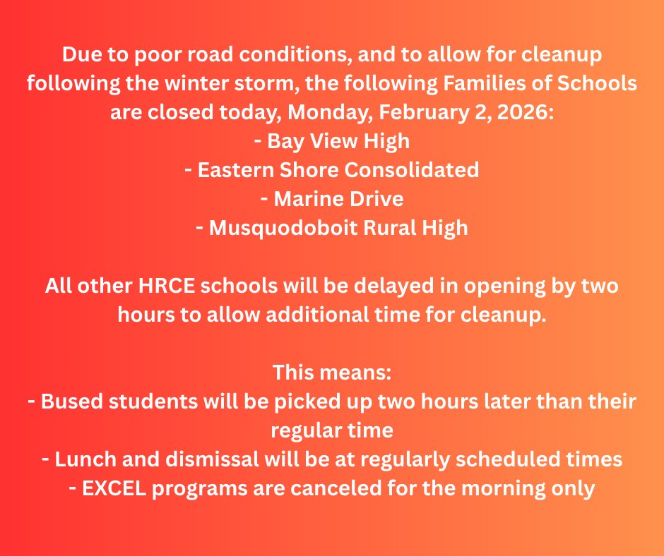 ****Some School closures and Delayed openings!!***
#MoreMusicMorningsWithBradandDeb