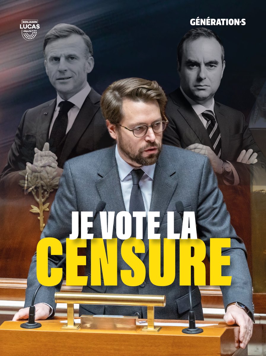 Depuis 2024 je dénonce le choix de maintenir la macronie au pouvoir malgré sa défaite dans les urnes.

Depuis 2022 je refuse le passage en force pour nous imposer des budgets d’austérité.

En cohérence, je vote la censure.
