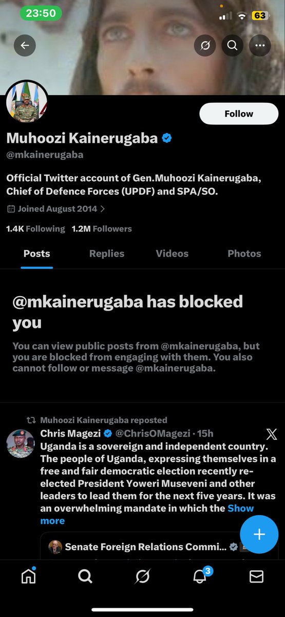 HashKim2's tweet photo. @SenatorRisch Sir @SenatorRisch I am Kimuli Hashim a citizen of Uganda who really cares about her country and love it so much, am writing to you this comment to let you know about what Gen.Muhoozi Kainerugaba does, he retweets posts of those who support him and blocks us who tend to speak https://t.co/K4eba9omC5