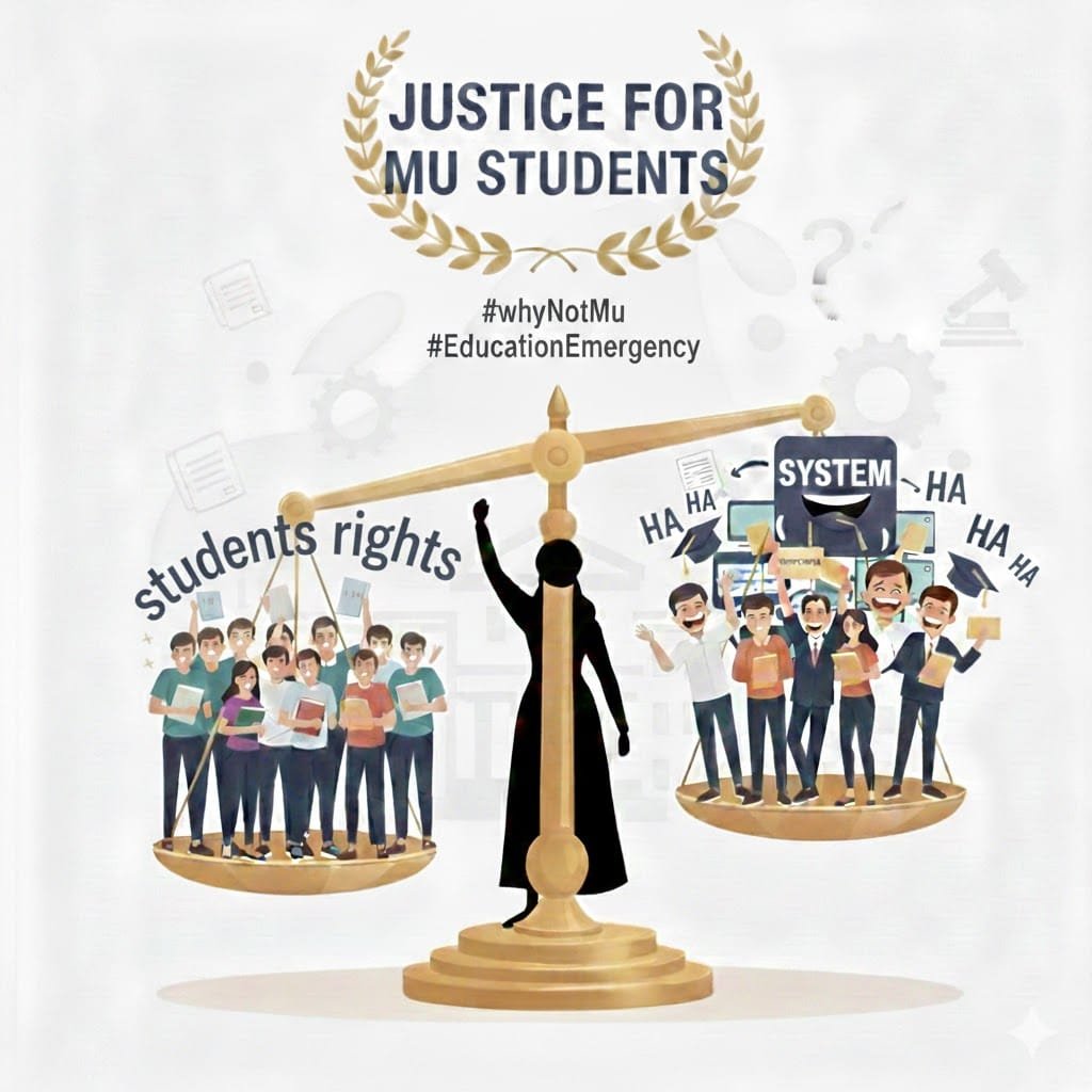 PJaisingha89659's tweet photo. Same students. Same problems. Different treatment.
Why only #MumbaiUniversity students denied clarity on Carry-On?
Education should be fair — not selective.
#RightToEducation
#CarryOnForMU #StudentJustice @Uni_Mumbai @HTemah
@ChDadaBhuse @Uni_Mumbai https://t.co/txueKOYPfA