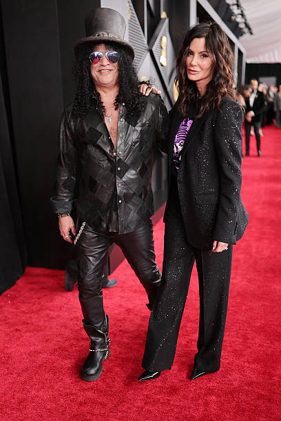 February 01 2026 @slash and Meegan red carpet at the @grammys 2026 🎩 🎸 🤘🏻 🌹 #Slash 📷 Getty Images ©️