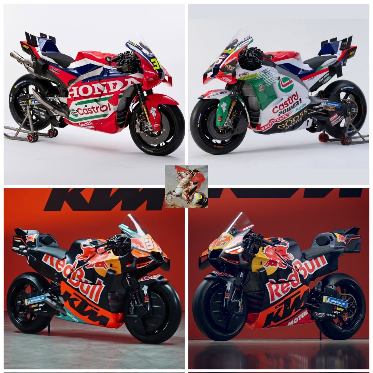 ACavalMaldonado's tweet photo. CHOOSE YOUR FIGHTER @ducaticorse @vr46racingteam @gresiniracing @LCRHondaTeam @hrc_motogp @ktmfactoryracing @tech3racing @trackhousemotogp @aprilia @yamahamotogp @pramacracing https://t.co/GEOMQtJPq4