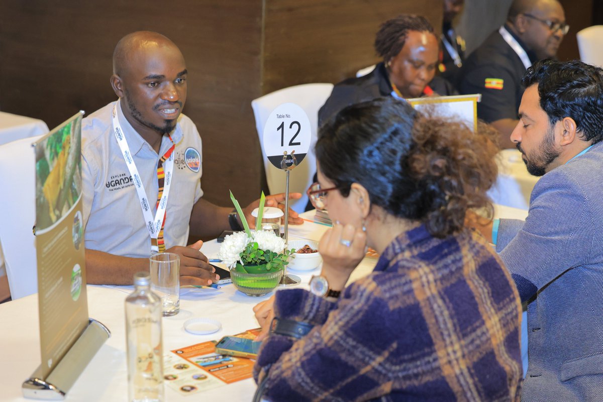 UgandaMFA's tweet photo. Amb. Kikafunda says Uganda is making its second appearance at #OTM. At its debut in 2025, Uganda clinched the Most Promising New Destination Award—a clear sign of growing interest from Indian travelers in Destination Uganda. 🇺🇬🇮🇳 https://t.co/9PxsYufLKg