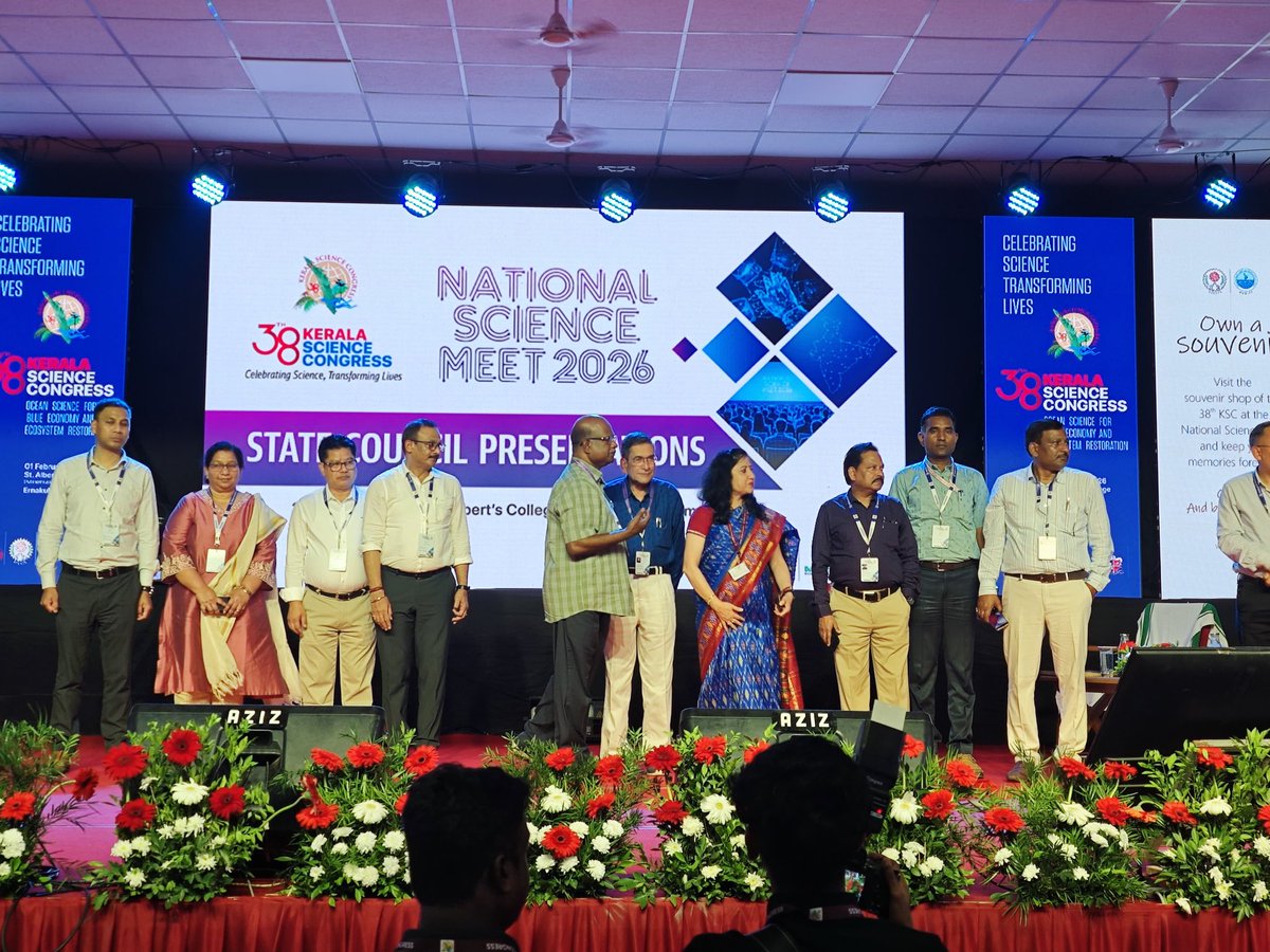 sandtdepartment's tweet photo. Dr. Rajesh Kumar Gangwar, Joint Director, CST UP presented CST UP in presentations of State S&amp;T Councils in 38th Kerala Science Congress in Ernakulam from 30-1-26 to 2-2-26 under the guidance of Sri Pandhari Yadav Principal Secretary and Sri Ramesh Chandra Spl Sec Dept of S&amp;T UP https://t.co/82kDocx8uC