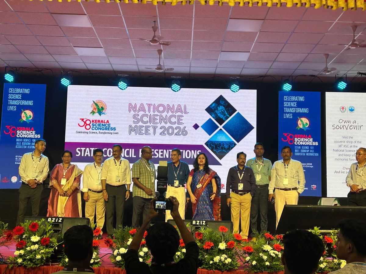 sandtdepartment's tweet photo. Dr. Rajesh Kumar Gangwar, Joint Director, CST UP presented CST UP in presentations of State S&amp;T Councils in 38th Kerala Science Congress in Ernakulam from 30-1-26 to 2-2-26 under the guidance of Sri Pandhari Yadav Principal Secretary and Sri Ramesh Chandra Spl Sec Dept of S&amp;T UP https://t.co/82kDocx8uC