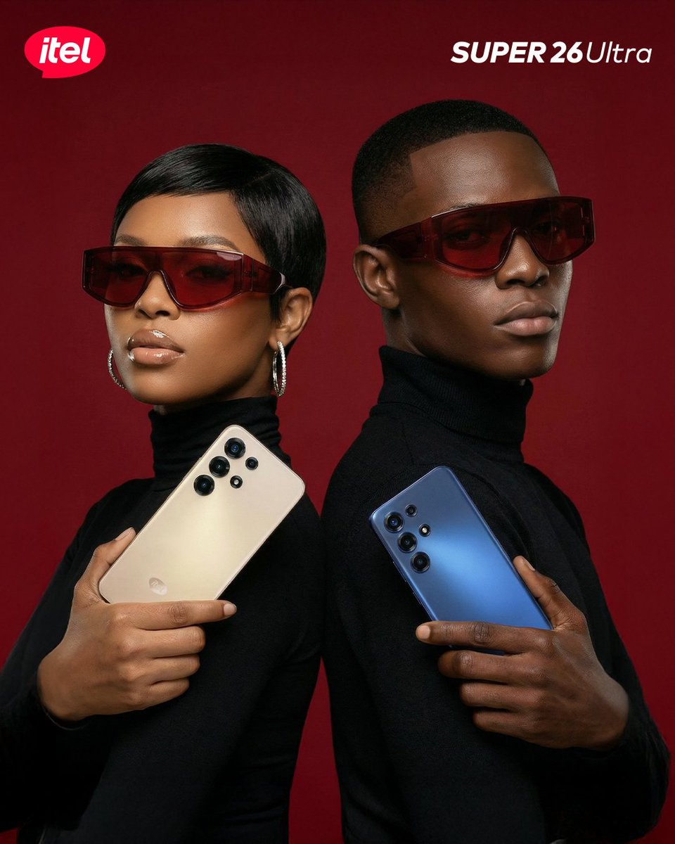 Same style. Same energy. 📱✨
Shot clean on Super 26 Ultra.
#Super26Ultra  #StyledTogether  #itelKenya