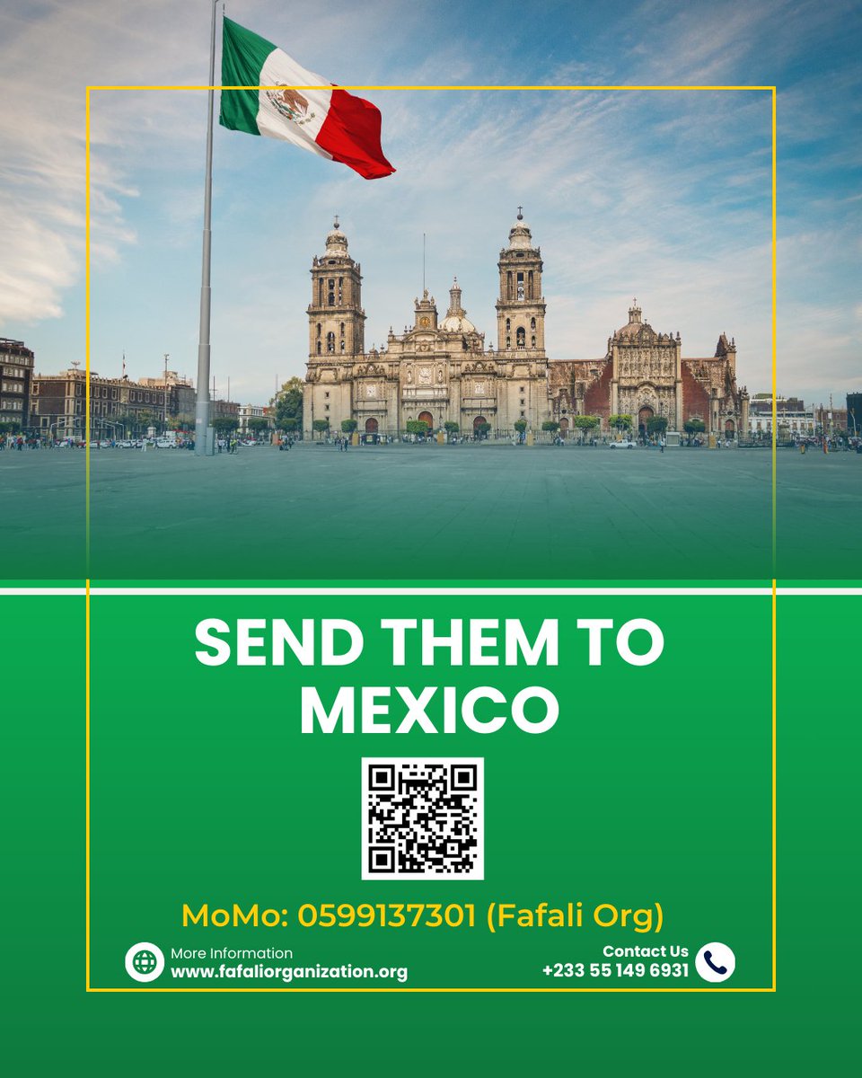 Fafaliorg's tweet photo. Our girls are heading to Mexico 🇲🇽 — and we need your support to make it happen!
Partner, volunteer, or donate today.
📲 MTN MoMo: 0599137301 (Fafali Org)
📞 WhatsApp/Call: +233 55 149 6931
#RoadToMexico #SupportOurGirls #GirlsInSports #DonateForImpact #MondayMotivation https://t.co/T3Hf4G8AHS