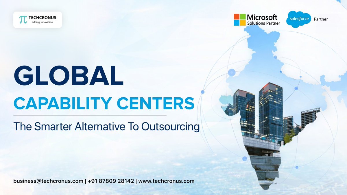 A Global Capability Centre (GCC) is your own offshore office to run tech, analytics, and operations, fully owned and controlled.

India is the top GCC hub with skilled talent and lower costs.

Build your GCC with Techcronus techcronus.com/contact-us

#GCC #GCCIndia #Techcronus