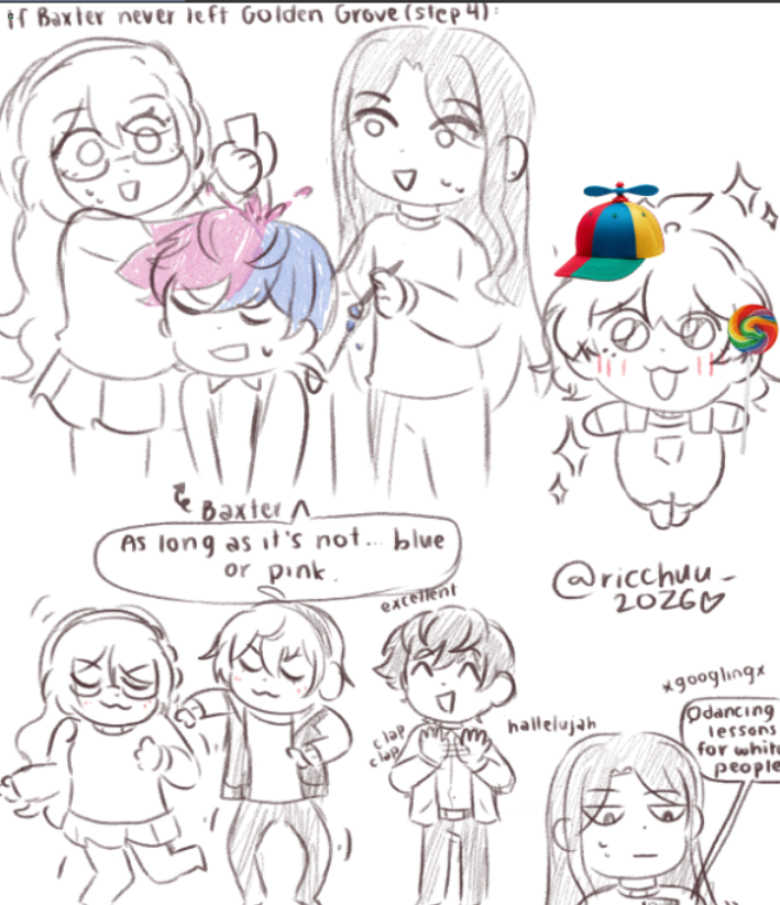 i was thinking about what it wouldve been like if baxter never left golden grove lol #OurLifeNowandForever