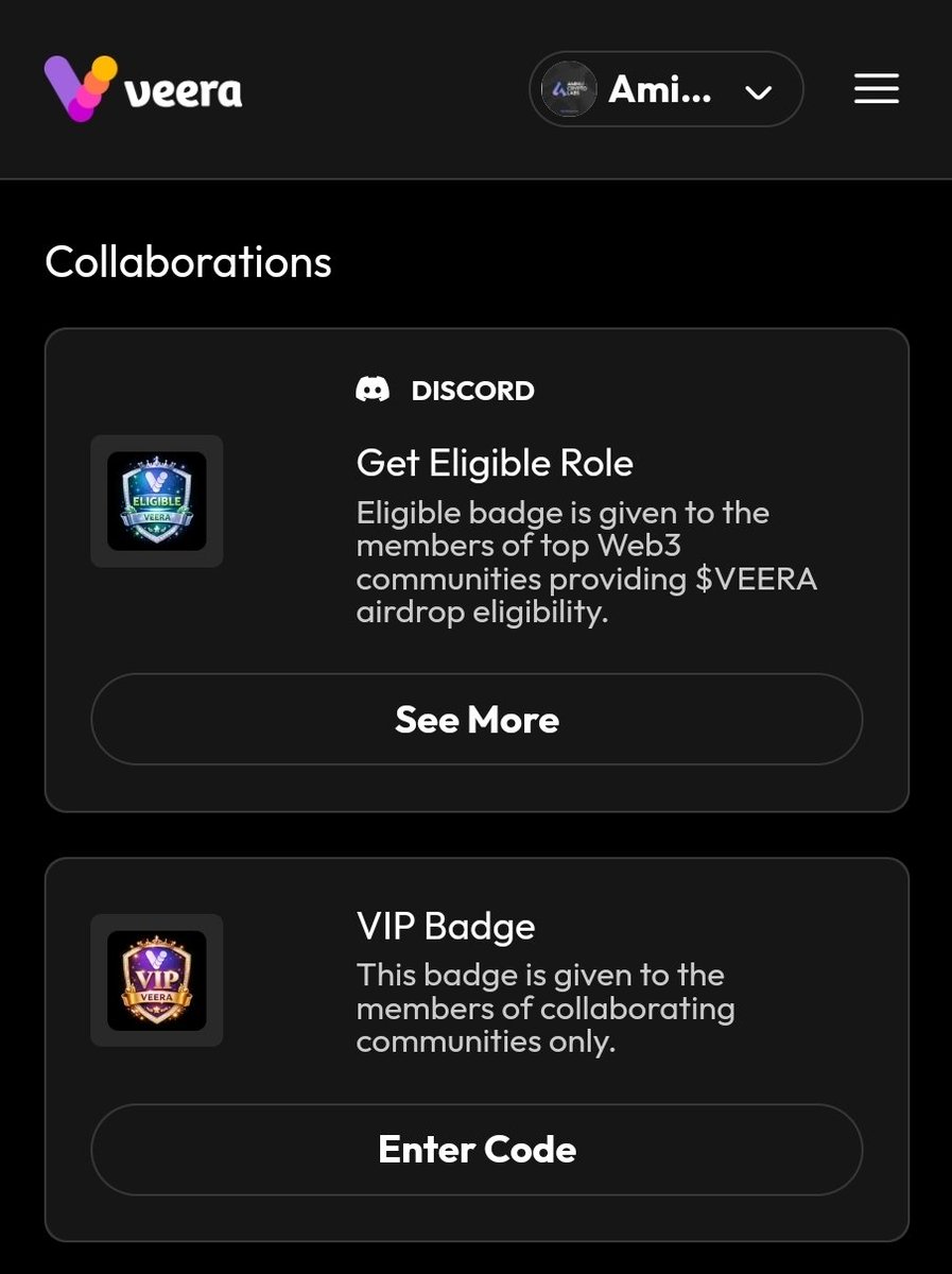 MuneerExcllency's tweet photo. Most airdrops reward noise — $VEERA rewards real signal.
@On_Veera focuses on genuine community contribution through its badge system.
Proud to support by completing tasks, onboarding users, and sharing insights.
Respect to the builders. Quiet execution compounds. 🚀 https://t.co/ueMzNcZlLk