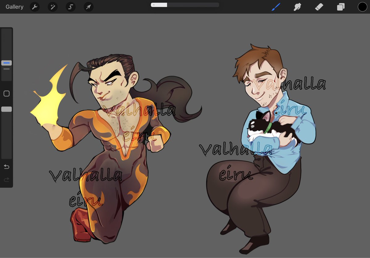 Testing my hand on some keychains designs
I want to make a Prism and a #Flambert later, but do I do them with this or go for chibi??