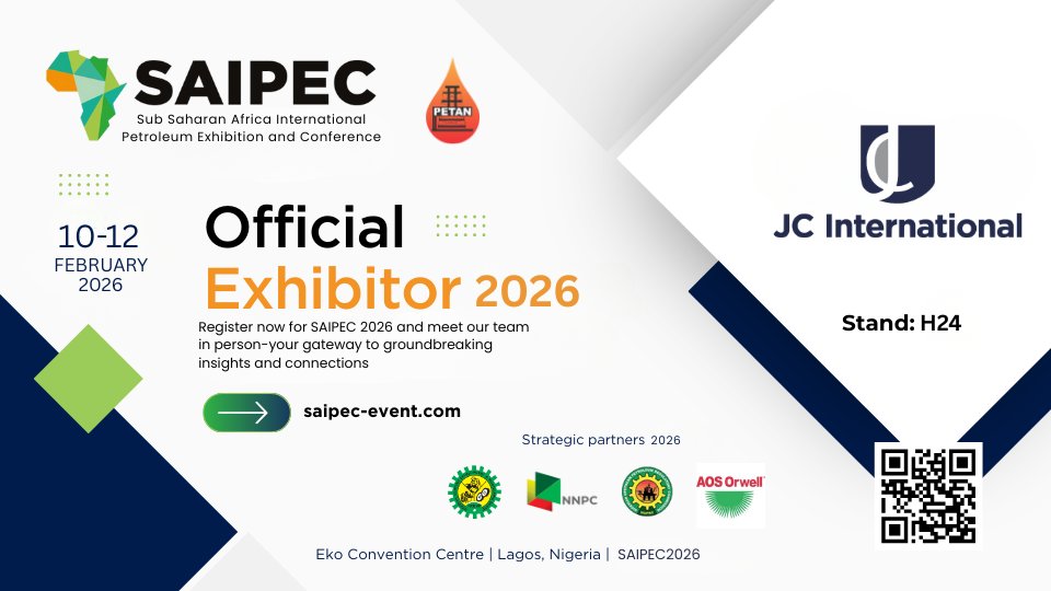 jcinterng's tweet photo. SAIPEC 2026 is calling!
Look out for JC International at Stand H24, where we’ll be showcasing practical, innovative solutions designed to support safer, smarter, and more efficient operations.
#saipec https://t.co/CMEuXfUqPa