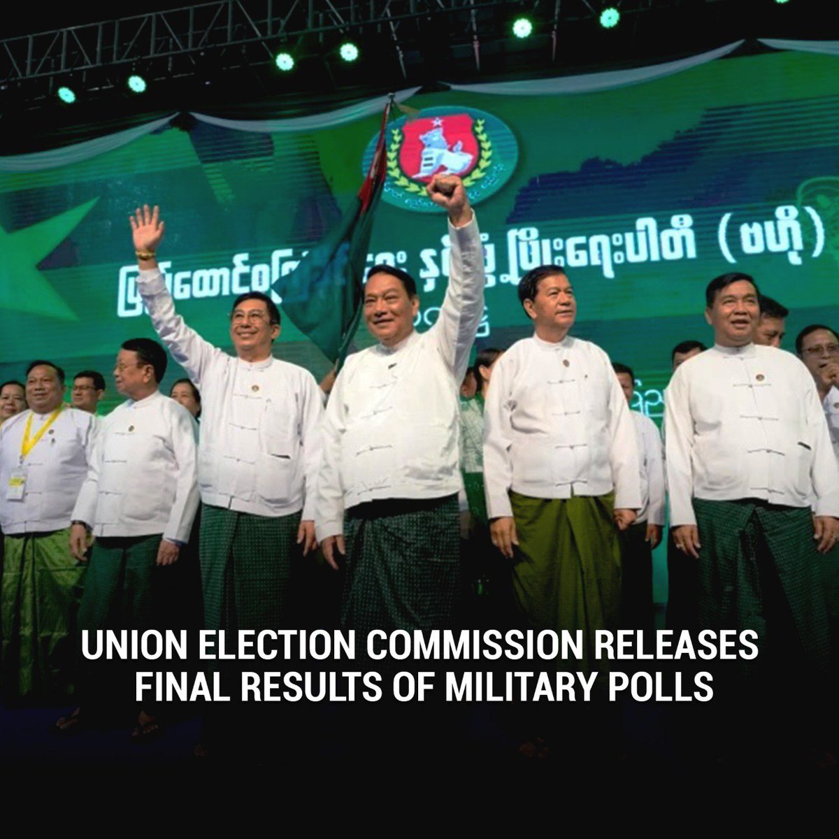 DVB_English's tweet image. Final results in the military’s 2025-26 elections were released by the Union Election Commission (UEC) on Jan. 28-29.
#WhatsHappeningInMyanmar #election2025
Read more: english.dvb.no/myanmar-marks-…