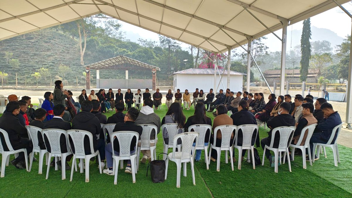 YNnagaland's tweet photo. YouthNet’s 20th Anniversary was marked with a moment of prayer &amp; reflection as team members from all 17 districts of Nagaland came together to celebrate two decades of service to youth &amp; communities.
Reenergised to continue the journey ahead.

#YouthNet #YNnagaland https://t.co/MGkZ317aje