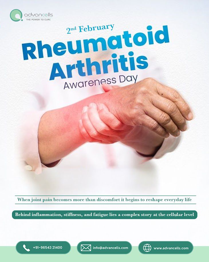 Rheumatoid Arthritis is not just a joint condition — it is an autoimmune disorder, where the body’s immune system mistakenly attacks healthy tissues.

Today, science is shifting the focus deeper toward understanding RA at the cellular and molecular level.

#RheumatoidArthritis