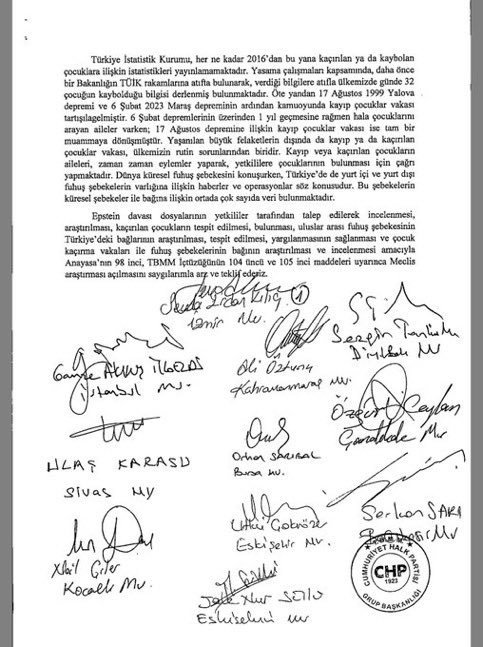 Duyun bunu duyurun‼️

#SKANDAL 

CHP milletvekili Av. Sevda Erdan Kılıç’ın “Epstein dosyasının Türkiye bağlantılarının araştırılması” için TBMM’ye Araştırma Önergesi verdiği, dosyanın iki yıldır Meclis’te bekletildiği ortaya çıktı.

#Epstein #SONDAKİKA  <a href="/SEVDAERDAN/">Av. Sevda Erdan Kılıç</a>