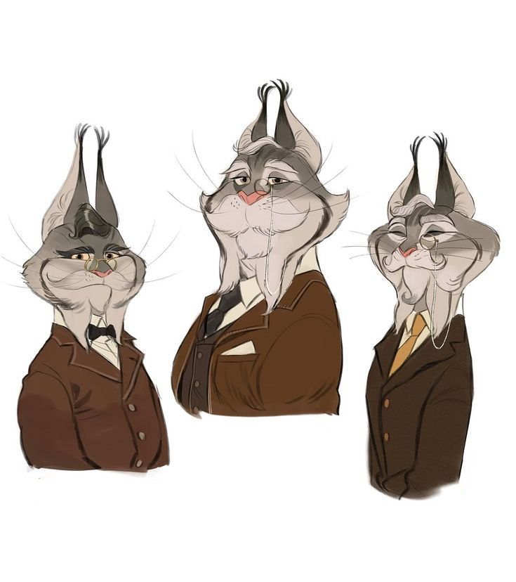 I'm good at inventing names, so I think they could be called Pawdrick, Ebenezer y Cathbert.
(Now we know where Pawbert and Cattrick got their names from.)
#Zootopia2 #Lynxley #MiltonLynxley  #PawbertLynxley #CattrickLynxley #KittyLynxley