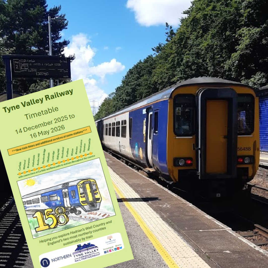 TVCRP's tweet image. We want your views about the #TyneValleyRailway #timetable. We strive to provide a voice for #communities &amp;amp; to help us understand if the latest timetable meets #railtravel needs, please complete the short survey at  tinyurl.com/4ahysw2r
#communityrail #haveyoursay #traintimes