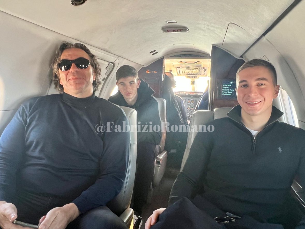 FabrizioRomano's tweet photo. 🚨✈️ Croatian centre back Branimir Mlacić, on his way to Italy as he signs in at Udinese today. ⚪️⚫️ https://t.co/f2eWBgh96N