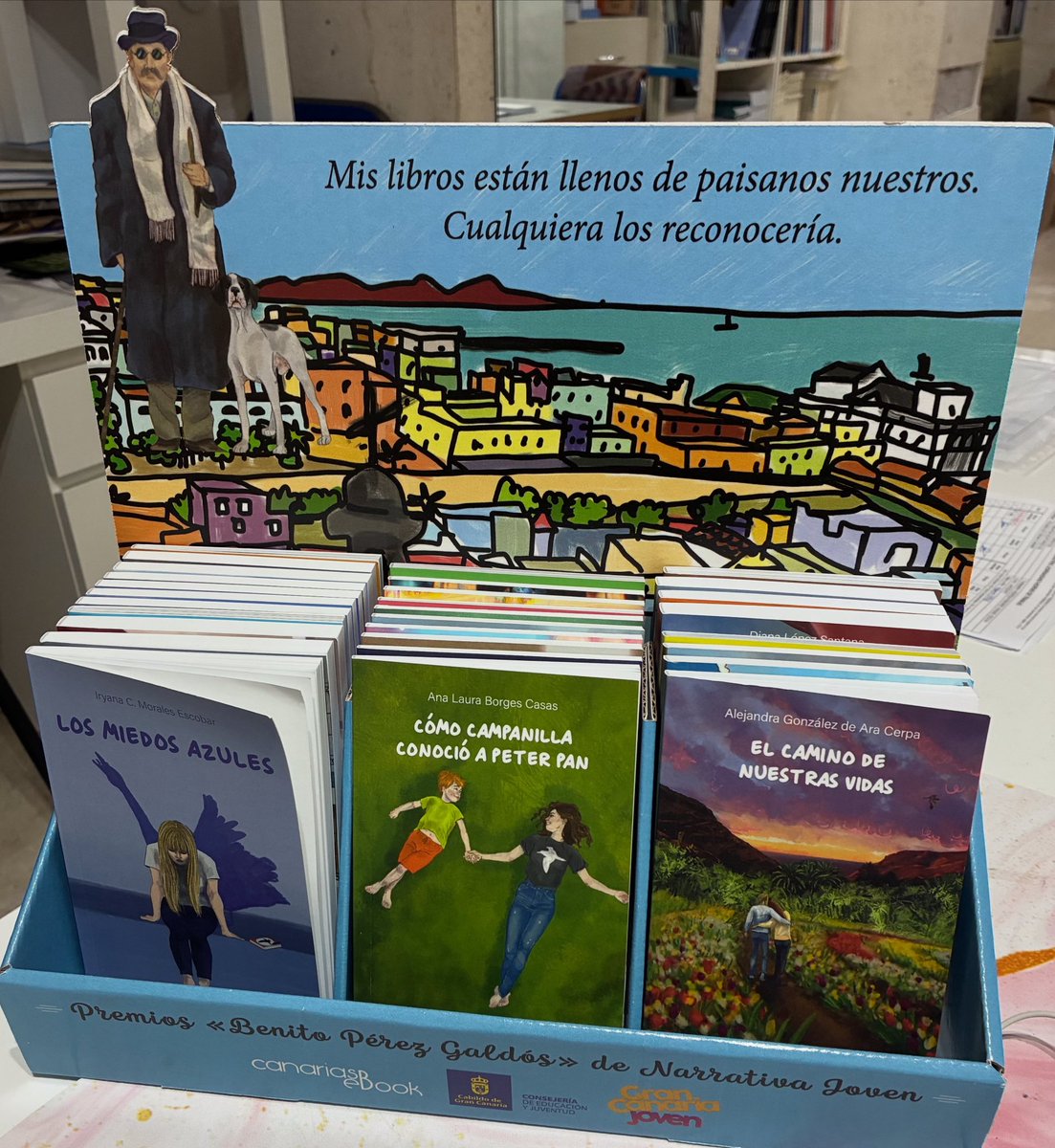 ¿Tienes entre 12 y 30 años y quieres ver tu novela publicada y en un expositor como este? Aprovecha y participa en el VII Premio “Benito Pérez Galdós” de Narrativa Joven: grancanariajoven.grancanaria.com/actualidad/vii…

<a href="/GranCanariaJven/">Gran Canaria Joven</a> <a href="/OlaiaMoran/">Olaia Morán Ramírez</a>