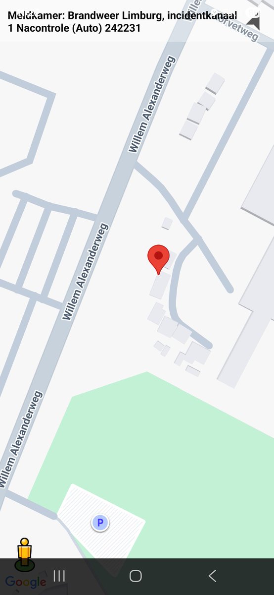 Nacontrole auto brandweer inzet