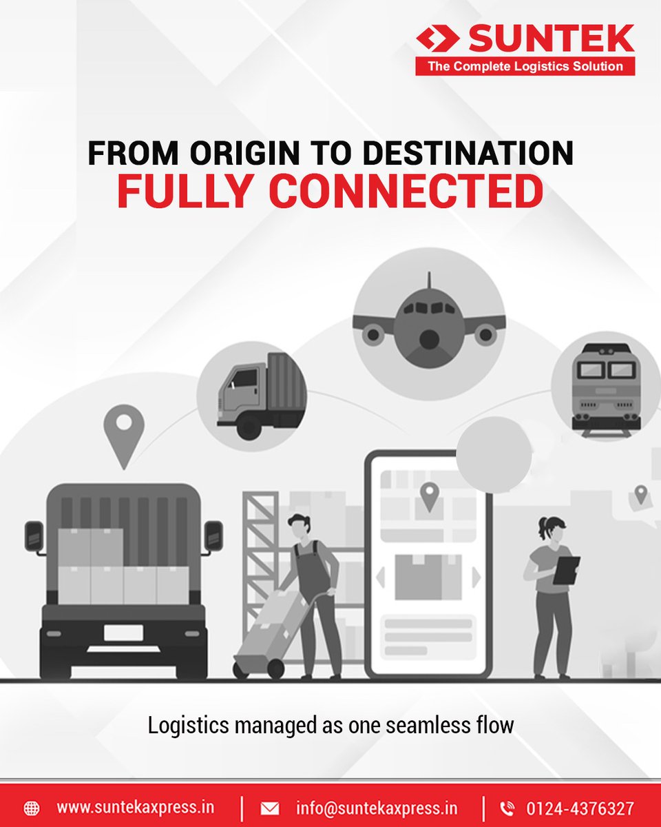 Our end-to-end logistics solutions bring planning, movement, and delivery together—ensuring visibility, control, and reliability at every stage. #SuntekAxpress #EndToEndLogistics #SeamlessSupplyChain #CompleteLogistics