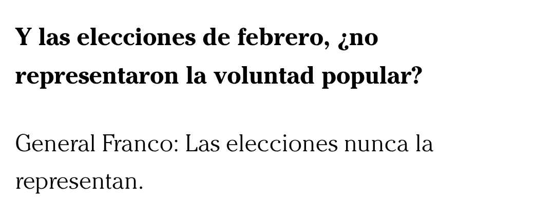 Dice Perreteverde que la guerra la perdimos todos, porque perdimos la democracia. Verás cuando se entere de que justo para eso es por lo que declaró la guerra uno de los dos bandos.