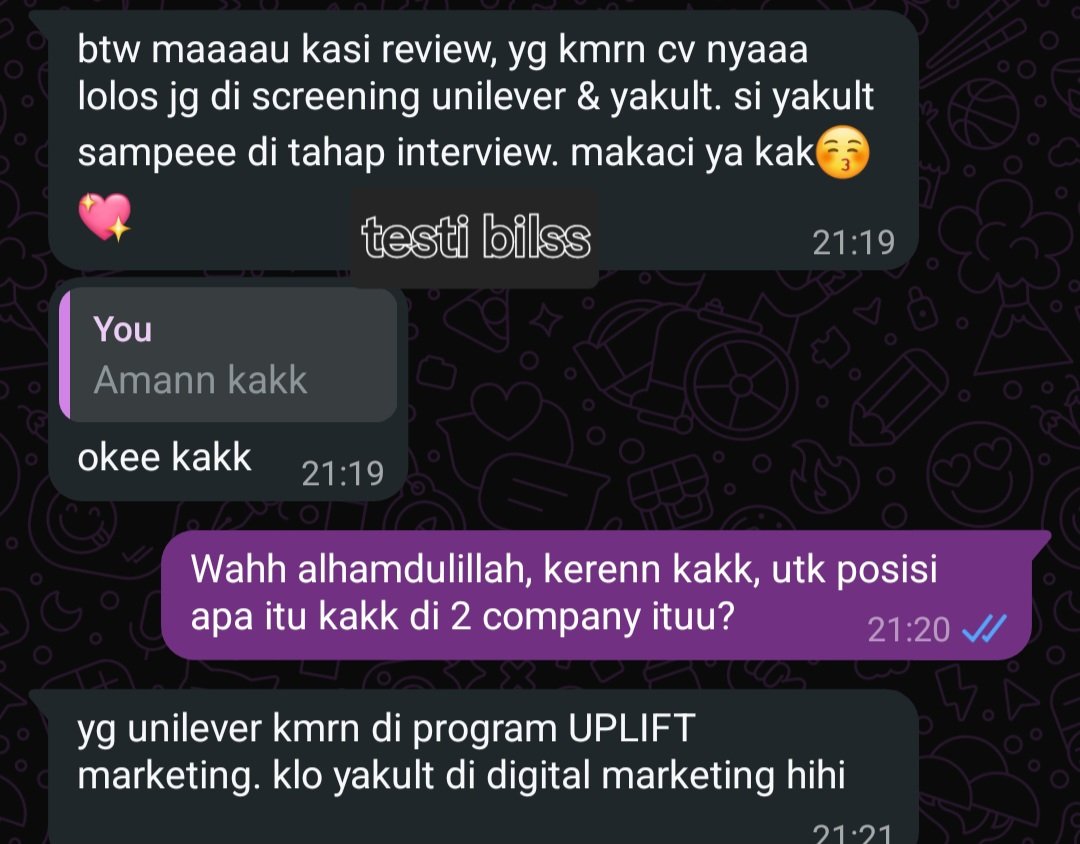 nblwithluv's tweet photo. Review cv 600rb❌️
Review cv 25rb aja &amp; banyak yg seneng sama hasilnya✅️

2 minggu terakhir full slot trsss, hari ini mumpung masih awal weekdays jdi masih banyak slot kosong, yuk ngobrol di DM!

#zonauang #infoloker #career #CVATS https://t.co/TD5ohsnnd6