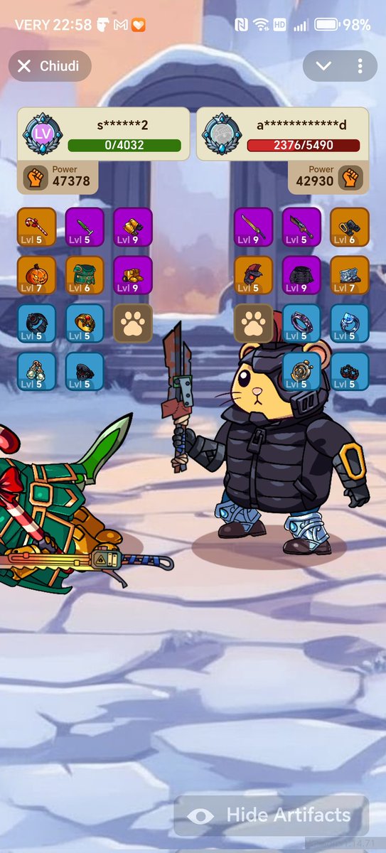 SirLuc82's tweet photo. @hamster_kombat Siete degli idioti! Inutile potenziare il proprio personaggio se questo è il risultato. O sistemate il gioco o andatevene a cagare. Tanto ormai il Token vale nulla! https://t.co/kw7y3MB0KM