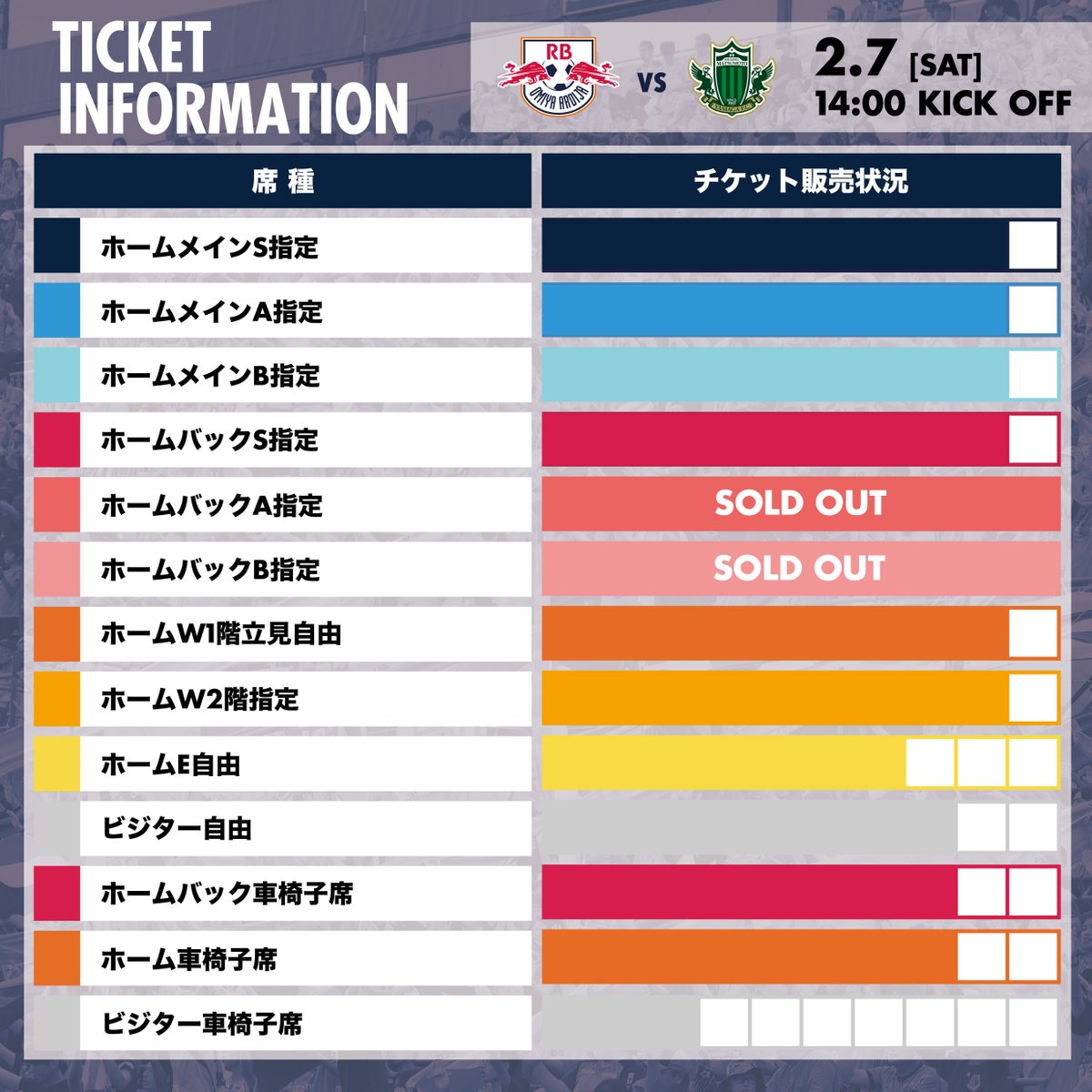 ◤𝑻𝑰𝑪𝑲𝑬𝑻 𝑰𝑵𝑭𝑶𝑹𝑴𝑨𝑻𝑰𝑶𝑵◢ ／ 2/7・松本戦 チケット