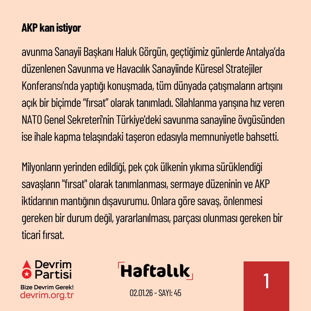 Devrim Partisi tweet media