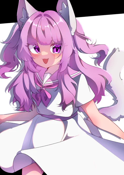 1494日目 白猫の真白 #一日一絵 #創作
