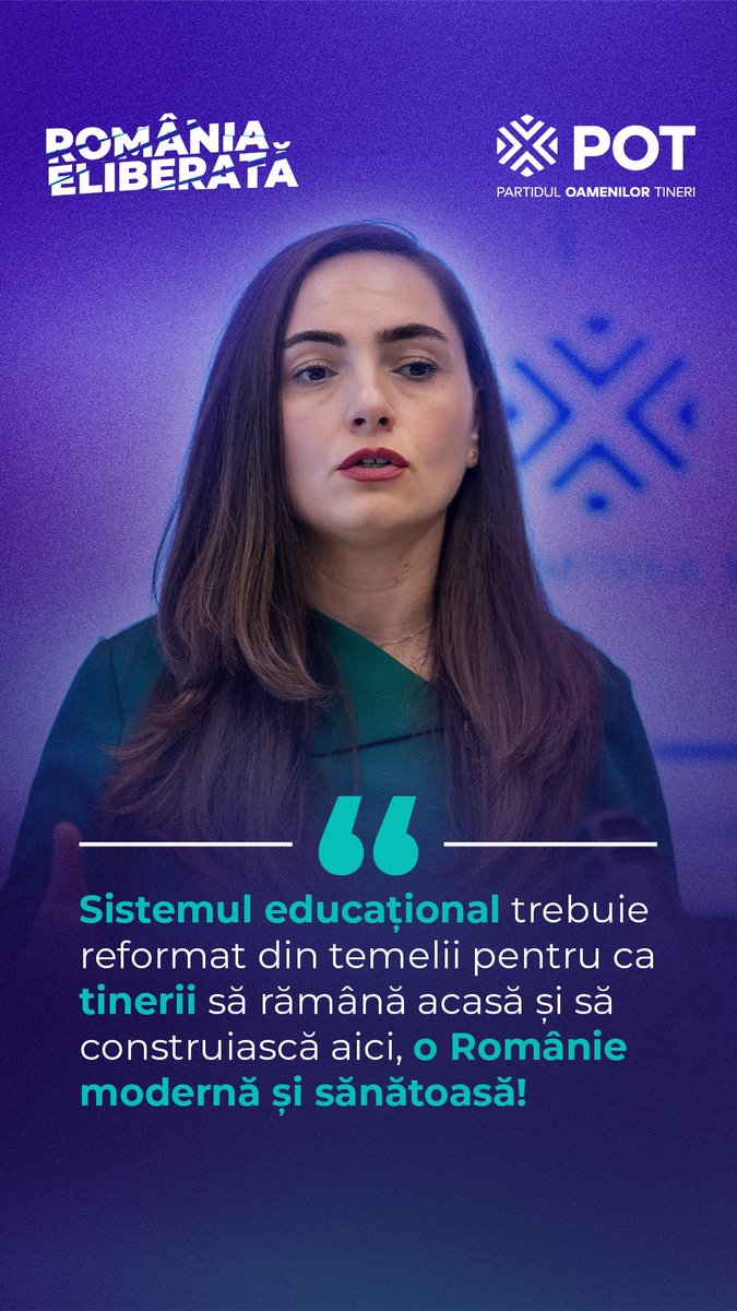 AnamariaGavri14's tweet photo. ‼️Ne pleacă tinerii din țară.

40.000 de studenți pleacă, anual, să studieze în afara României! Tinerii caută programe moderne, burse, oportunități reale de angajare și perspective de viitor pe care sistemul nostru nu le oferă. 

Este dovada că învățământul românesc nu este o prioritate. Iar dacă neglijăm tinerii, neglijăm viitorul! 

#partiduloamenilortineri #implicare #viitor #viziune #romania #profesionalism #romaniaeliberata #studenți #educație