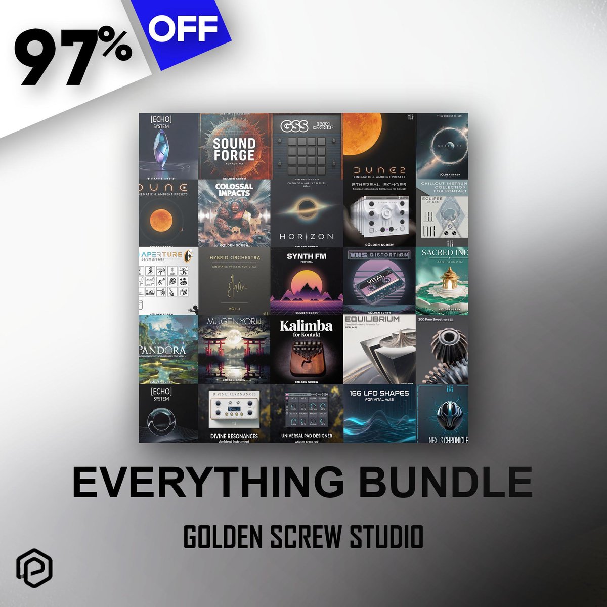 🔥 Best Offer - 97% off Everything Bundle by Golden Screw Studio

Link:
pluginomat.com/product/everyt…

You get 29 premium products packed with 9,000+ royalty-free sounds.