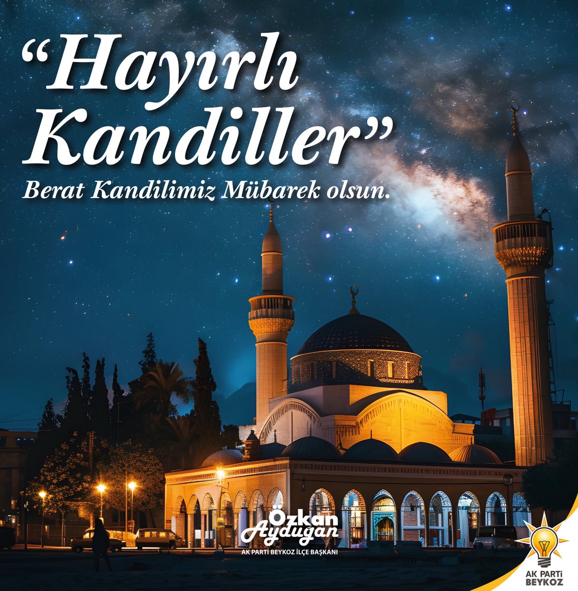 Berat gecemiz mübarek olsun 🌙
Bu mübarek gecenin; gönüllerimize huzur, hanelerimize bereket, ülkemize ve milletimize hayırlar getirmesini diliyorum.
Dualarımız kabul, Beratımız hayırlı olsun 🤲