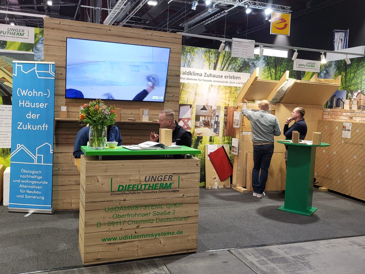 UngerDiffutherm's tweet photo. Recap: Baumesse Chemnitz 2026

Ein erfolgreiches Messewochenende liegt hinter uns. Vielen Dank an alle Besucher:innen unseres Messestandes &amp; an die Teilnehmenden unserer Fachvorträge zum Thema „Schimmelfrei dämmen“. 

#udidämmsysteme #dämmung #holzfaserdämmung #messe https://t.co/i2iJirhSC3