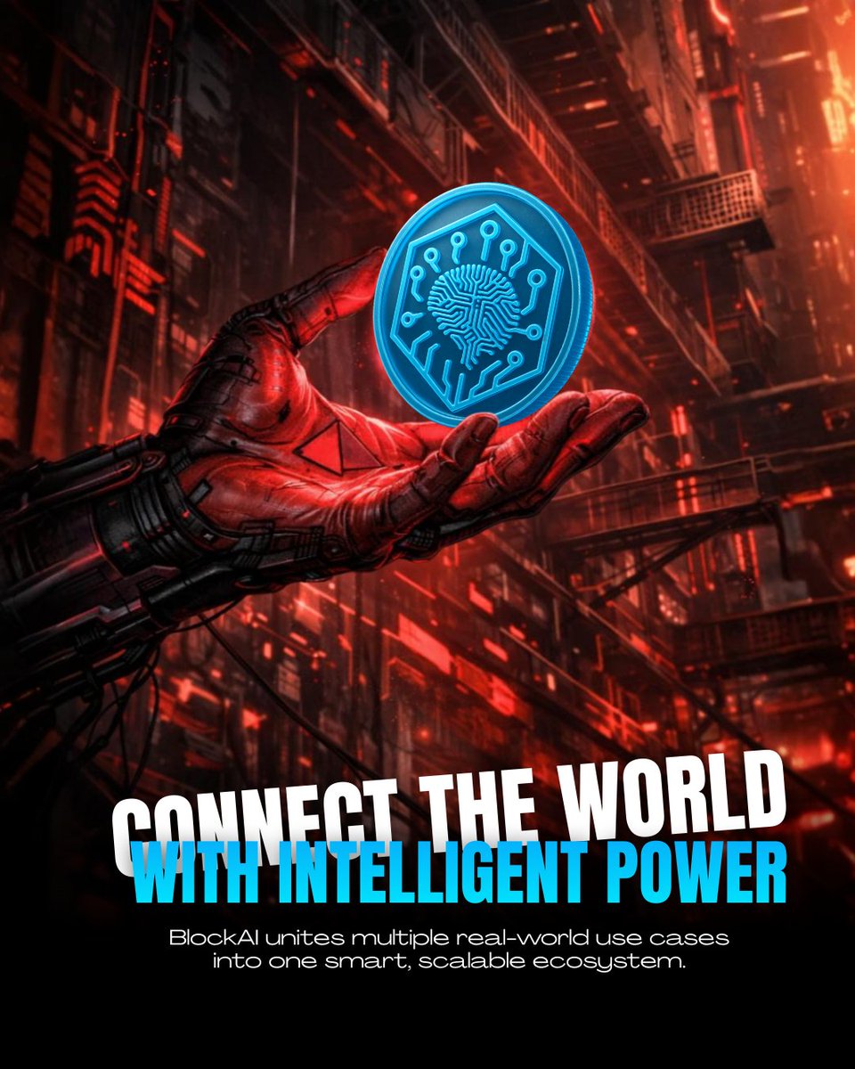 BlockAIProtocol's tweet image. Block AI is building the future of intelligent Web3
Faster  Smarter  More Secure 
AI-powered automation meets decentralized infrastructure.
The next wave of innovation starts here.
#BlockAI #AI #Web3 #Blockchain #Crypto