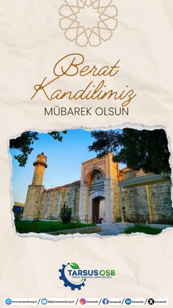 tarsusosb's tweet photo. Berat Kandilimiz Mübarek Olsun... https://t.co/KxXxyVlQW9