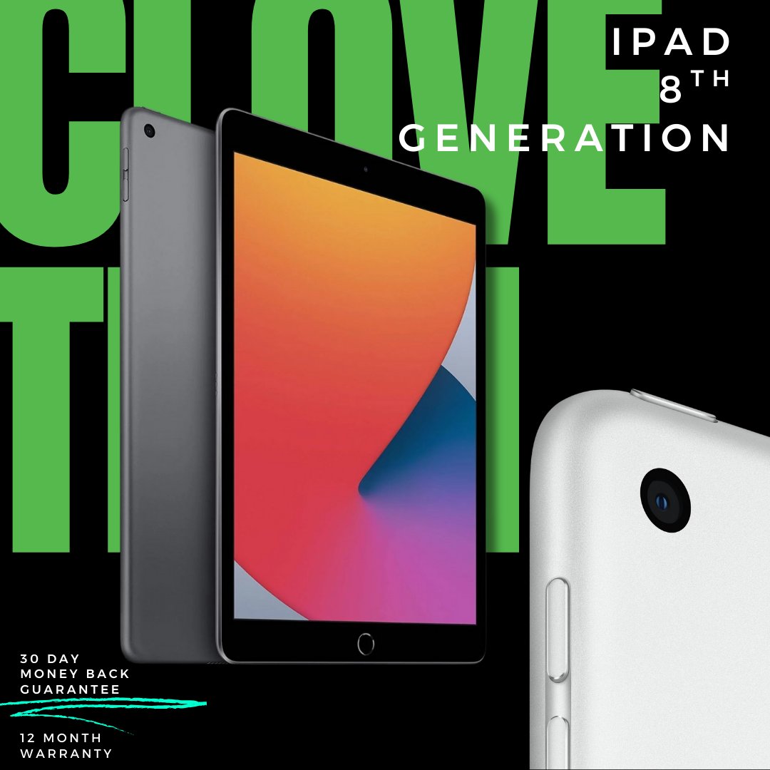 clovetechnology's tweet image. iPad generation 8. Featuring the most up to date software - ios 26- you can pair with your apple pencil and connect to the apple magic keyboard. Whats not to love?.... #SustainableTech #clovetechnology #ebaylive #trendings #eBayLive #appleipad