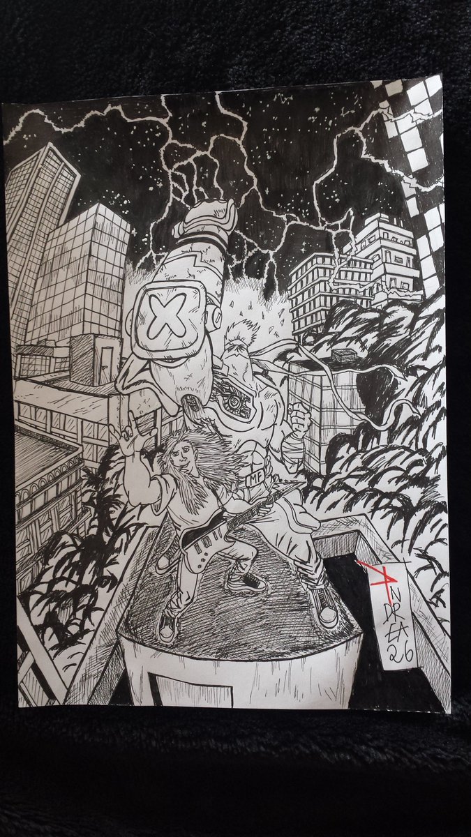 Il mio omaggio a "Murder Falcon" di <a href="/danielwarrenart/">Daniel Warren Johnson</a> 

#murderfalcon #muredrfalconfanart #art #drawing #andrea2026 #xandridevilx
