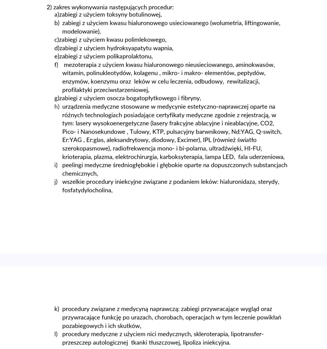 kosik_md's tweet image. Mz ogłosiło listę zabiegów które mogą robić tylko lekarze i lekarze dentyści (i to ze specjalizacją albo po odpowiednich kursach)

W końcu, dziękujemy @MZ_GOV_PL