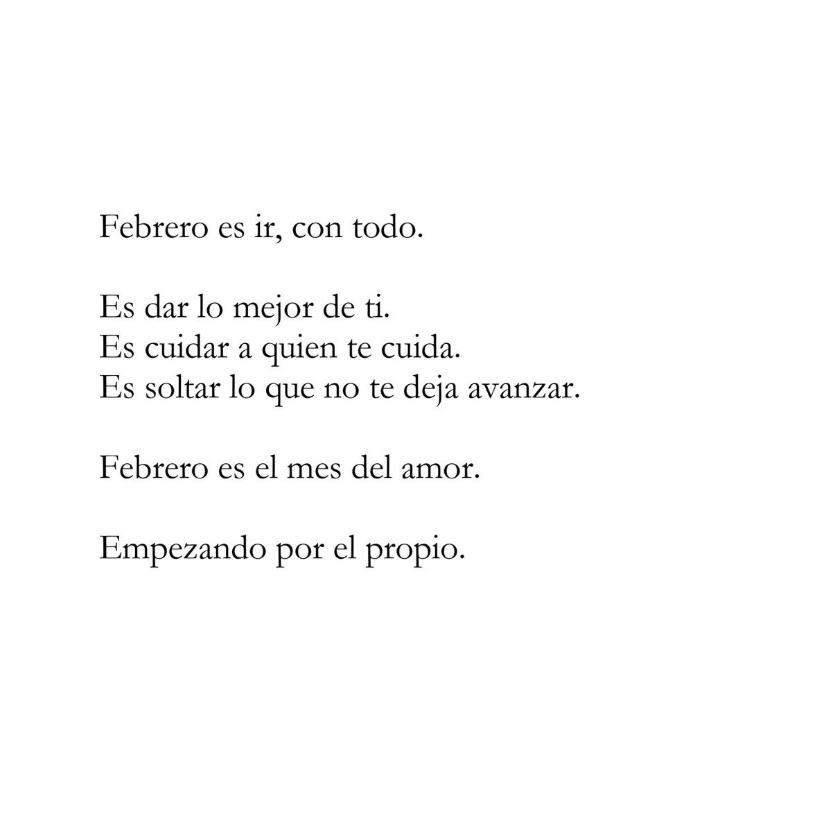 Febrero será un gran mes 🤍