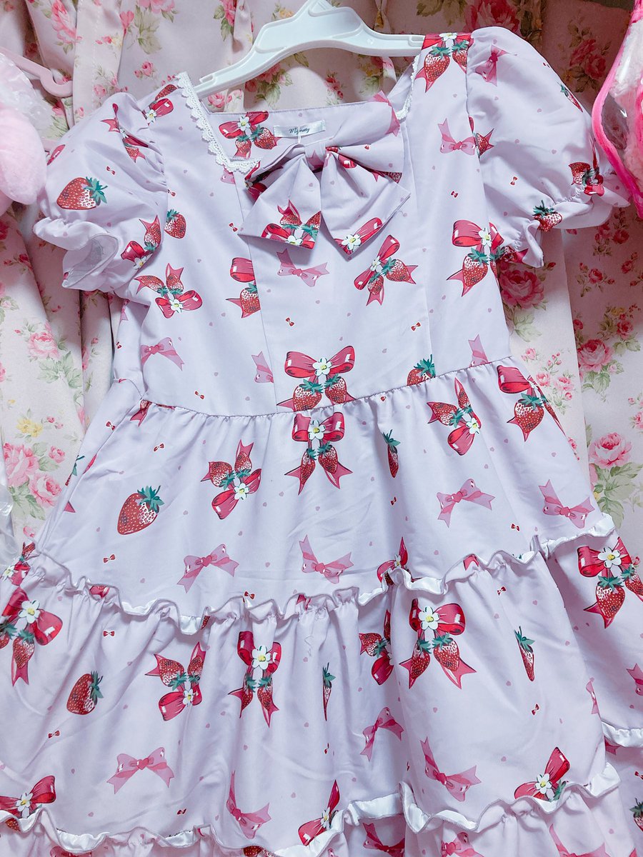 まゆろんちゃんのかわいいお洋服🍓届いた❣️たくさん着たい！