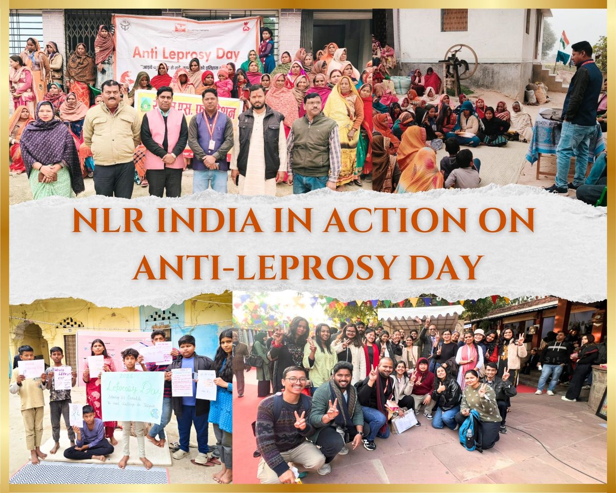 NLRIF_'s tweet photo. On the occasion of Anti-Leprosy Day, NLR India actively engaged communities across multiple states to spread awareness and break the stigma around leprosy.
In Delhi, NLR India, in collaboration with the Delhi School of Social Work, organised a skit, poetry recitation. https://t.co/a9qeJPrFRd